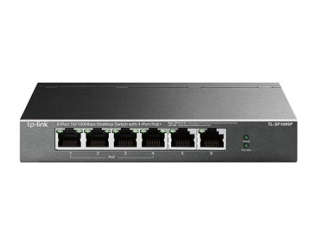 TPLink TL-SF1006P 6-Port Desktop Switch w  4-Port PoE+ Supply