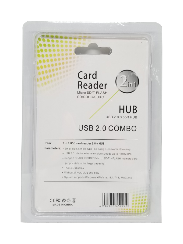 USB 2.0 3+2 Hub Card Reader Discount