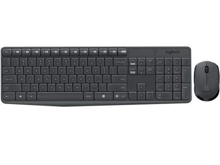 Logitech MK235 black wireless keyboard + mouse 920-007937 For Discount