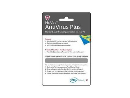 McAfee Antivirus Plus Card on Sale