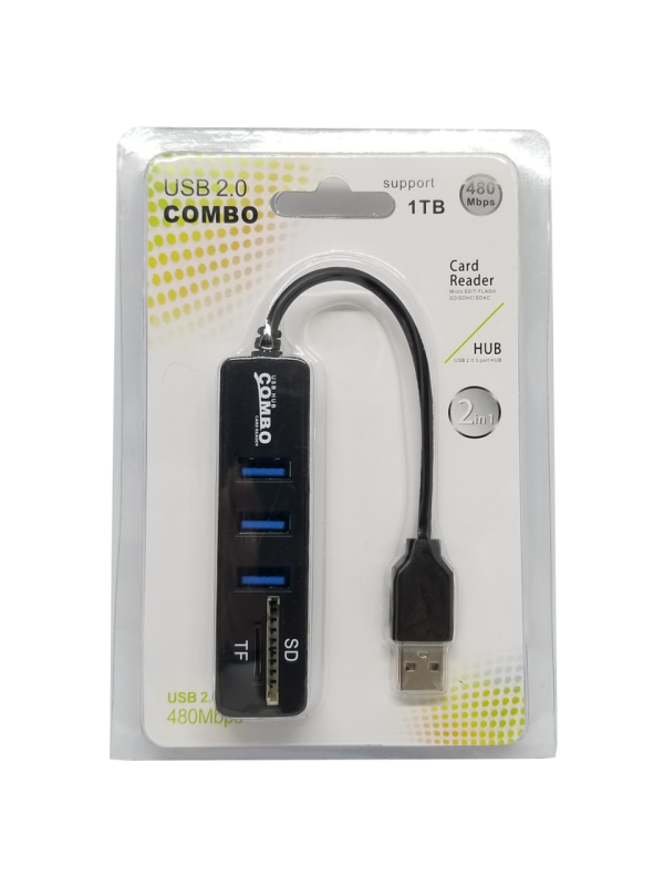 USB 2.0 3+2 Hub Card Reader Discount