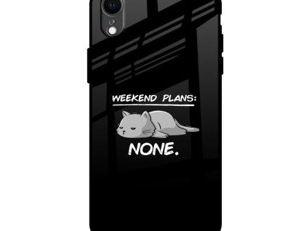 Weekend Plans Glass Case for iPhone XR Fashion