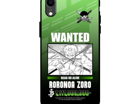 Zoro Wanted Glass Case for iPhone XR Supply