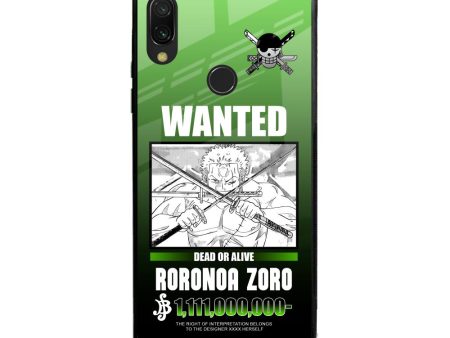 Zoro Wanted Glass Case for Xiaomi Redmi Note 7 Sale