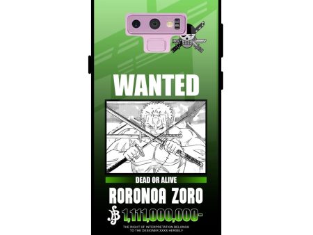 Zoro Wanted Glass Case for Samsung Galaxy Note 9 Online Hot Sale