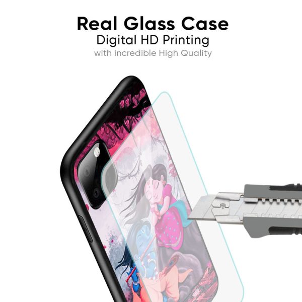 Radha Krishna Art Glass Case for Xiaomi Redmi Note 7S Sale