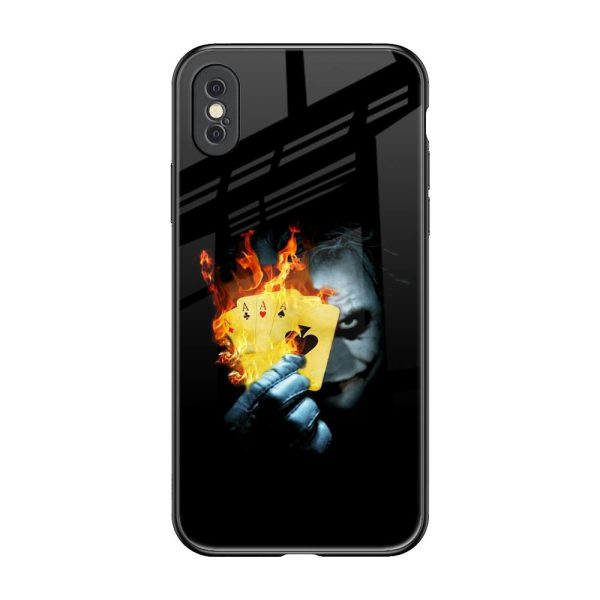 AAA Joker Glass Case for iPhone XS Fashion