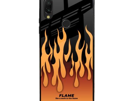 Fire Flame Glass Case for Xiaomi Redmi Note 7S For Sale