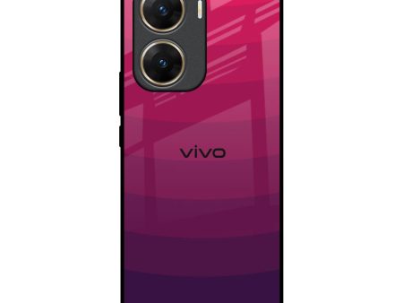 Wavy Pink Pattern Glass Case for Vivo V29e 5G For Discount