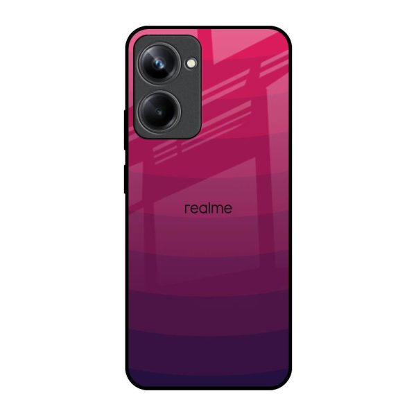 Wavy Pink Pattern Glass Case for Realme 10 Pro 5G Online