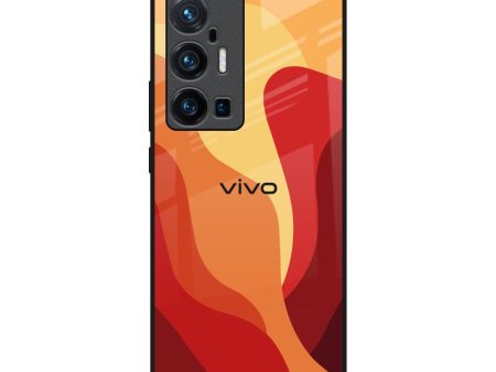 Magma Color Pattern Glass Case for Vivo X70 Pro Plus Cheap