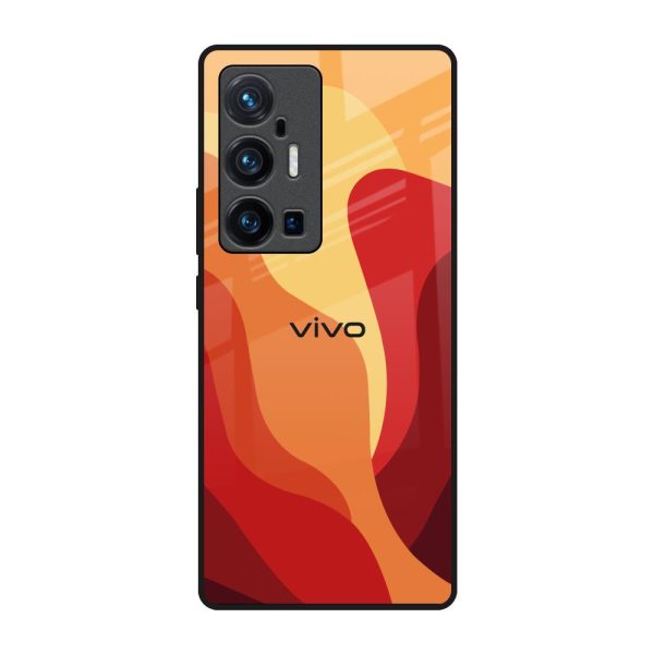 Magma Color Pattern Glass Case for Vivo X70 Pro Plus Cheap