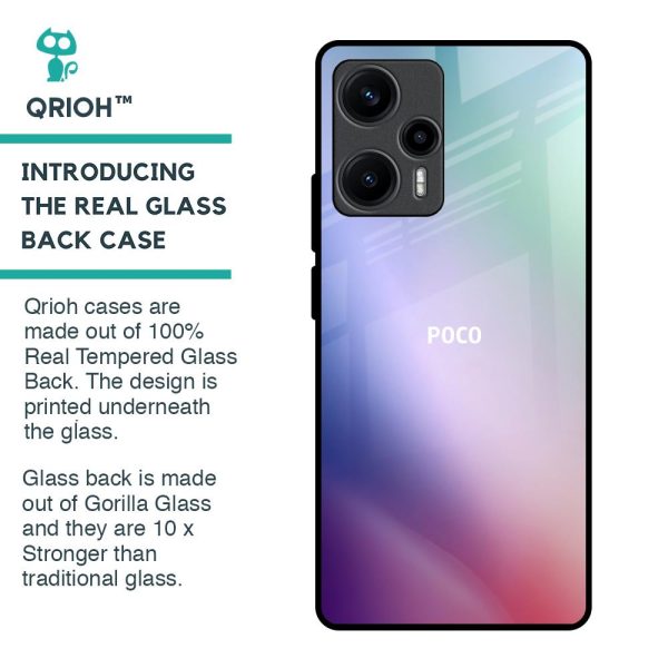 Abstract Holographic Glass Case for Poco F5 5G Online Sale