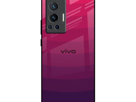 Wavy Pink Pattern Glass Case for Vivo X70 Pro Online