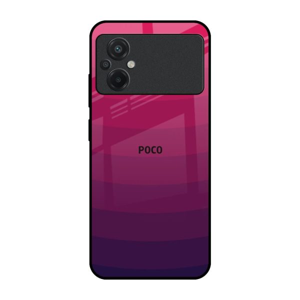 Wavy Pink Pattern Glass Case for Poco M5 Cheap