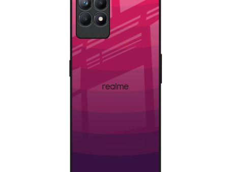 Wavy Pink Pattern Glass Case for Realme Narzo 50 on Sale