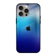 Blue Rhombus Pattern Glass Case for iPhone 15 Pro Max Discount