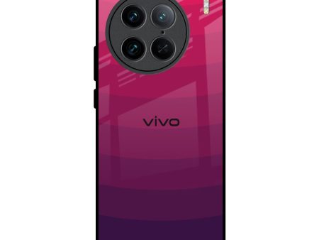 Wavy Pink Pattern Glass Case for Vivo X90 Pro 5G For Cheap