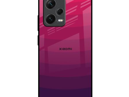 Wavy Pink Pattern Glass Case for Redmi Note 12 Pro Plus 5G Supply