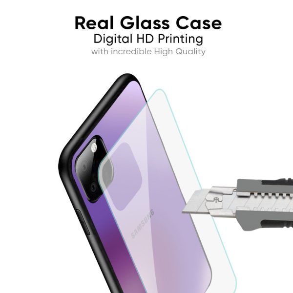 Ultraviolet Gradient Glass Case for Samsung Galaxy F42 5G on Sale