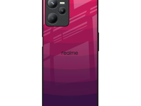 Wavy Pink Pattern Glass Case for Realme C35 Cheap