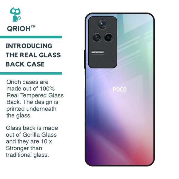 Abstract Holographic Glass Case for Poco F4 5G For Cheap