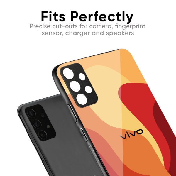 Magma Color Pattern Glass Case for Vivo X70 Pro Plus Cheap