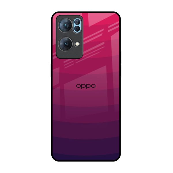 Wavy Pink Pattern Glass Case for Oppo Reno7 Pro 5G Supply