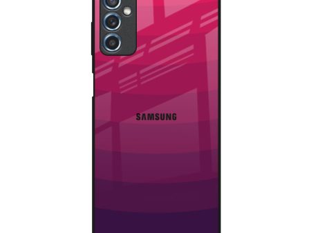 Wavy Pink Pattern Glass Case for Samsung Galaxy M52 5G Online now