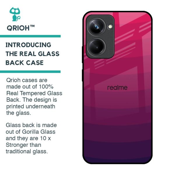 Wavy Pink Pattern Glass Case for Realme 10 Pro 5G Online