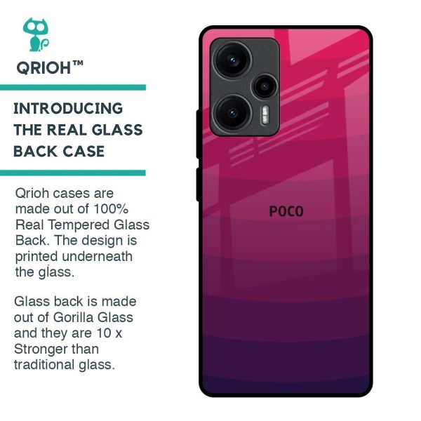 Wavy Pink Pattern Glass Case for Poco F5 5G For Discount