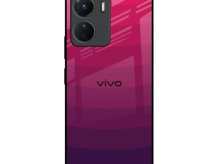 Wavy Pink Pattern Glass Case for Vivo Y16 For Cheap