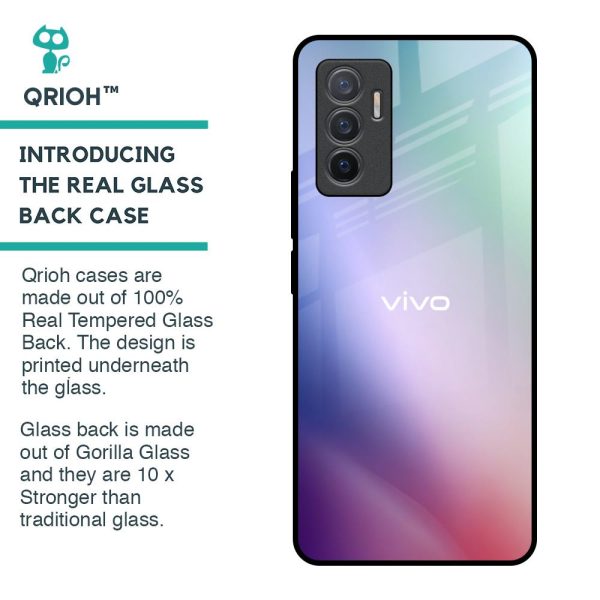 Abstract Holographic Glass Case for Vivo V23e 5G Online Sale