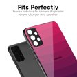 Wavy Pink Pattern Glass Case for Redmi Note 11T 5G Discount