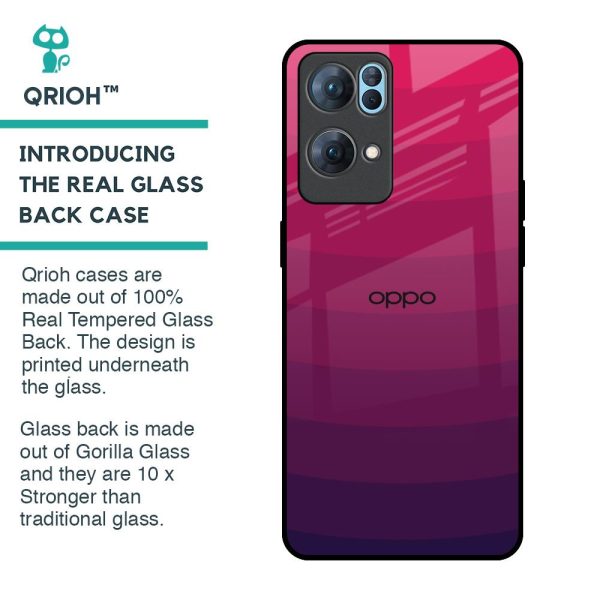 Wavy Pink Pattern Glass Case for Oppo Reno7 Pro 5G Supply