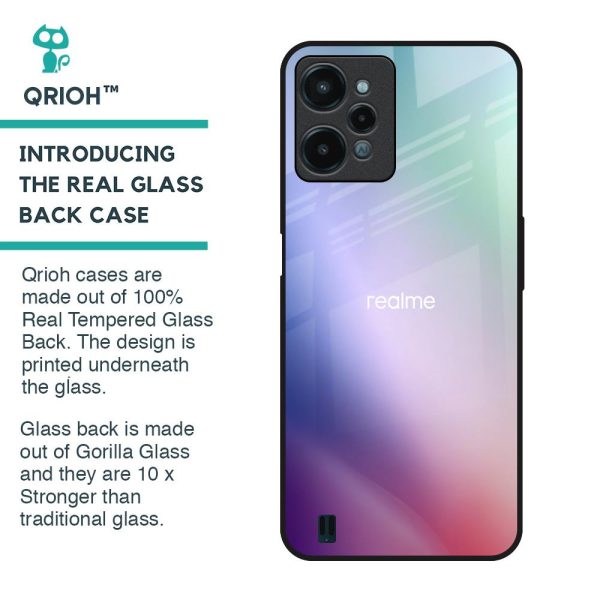 Abstract Holographic Glass Case for Realme C31 Fashion