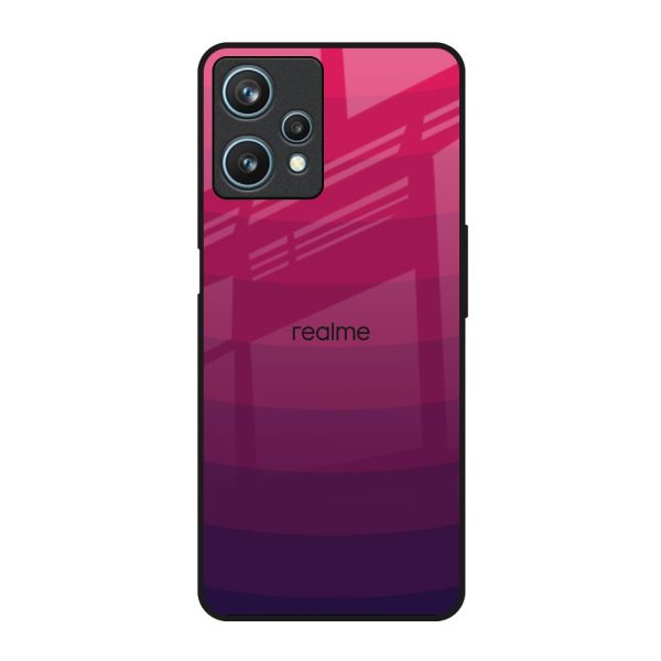 Wavy Pink Pattern Glass Case for Realme 9 Pro 5G on Sale