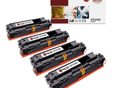 4 Pack HP 131X (CF210X) Remanufactured Toner Cartridge For Cheap