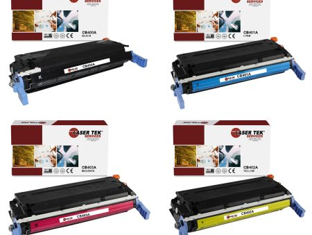 4 Pack HP 642A CB400A CB401A CB402A CB403A Compatible Toner Cartridge | Laser Tek Services Online Sale