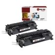 2 Pack HP 80X (CF280X) High Yield Remanufactured Toner Cartridge Supply