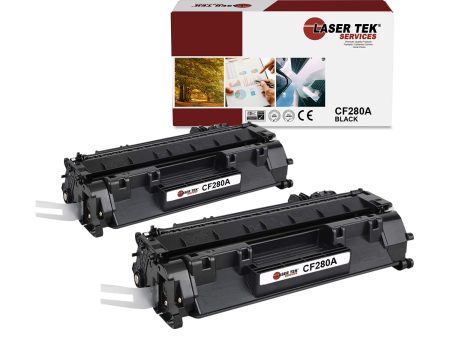 2 Pack HP 80A CF280A Black Compatible Toner Cartridge | Laser Tek Services For Discount