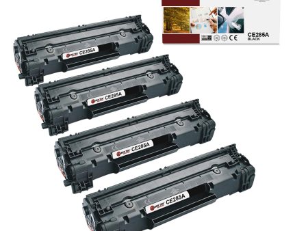 4 Pack HP 85A CE285A Black Compatible Toner Cartridge | Laser Tek Services Hot on Sale