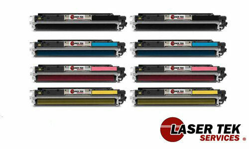 8 Pack HP 305A CE410A CE411A CE412A CE413A Compatible Toner Cartridge | Laser Tek Services For Cheap