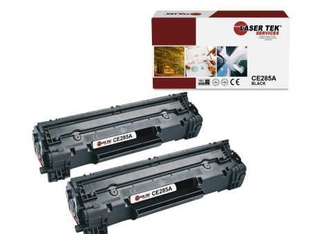 2 Pack HP 85A CE285A Black Compatible Toner Cartridge | Laser Tek Services Fashion