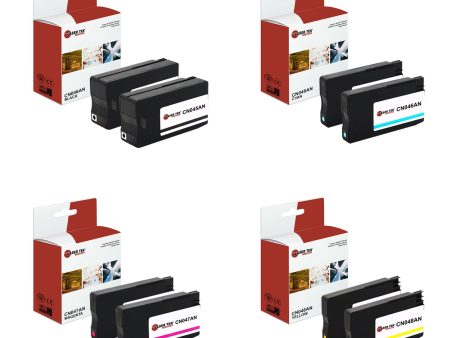 8 Pack HP 50XL 951XL Compatible High Yield Ink Cartridge | Laser Tek Services For Sale