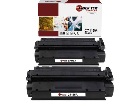 2 Pack HP 15A C7115A Black Compatible Toner Cartridge | Laser Tek Services Cheap