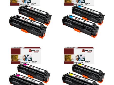 8 Pack HP 305X Compatible High Yield Toner Cartridge | Laser Tek Services Online now