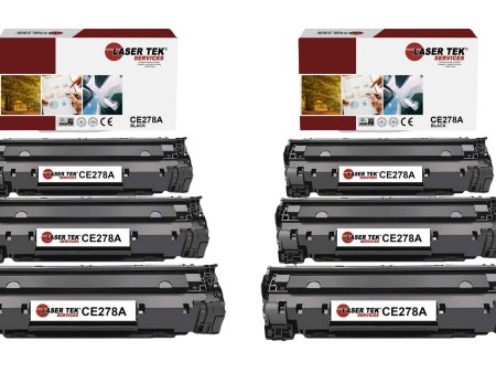 6 Pack HP 78a (CE278A) Remanufactured Toner Cartridge Sale