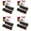 8 Pack HP 305A CE410A CE411A CE412A CE413A Compatible Toner Cartridge | Laser Tek Services For Cheap